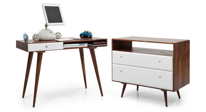 ROSELL DESK AND CHEST OF DRAWERS STUDY SET